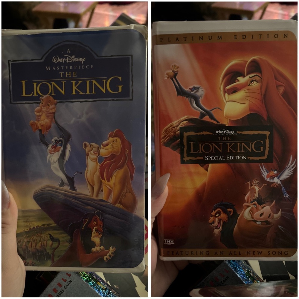Disney The Lion King VHS Set - Blue and Orange Covers